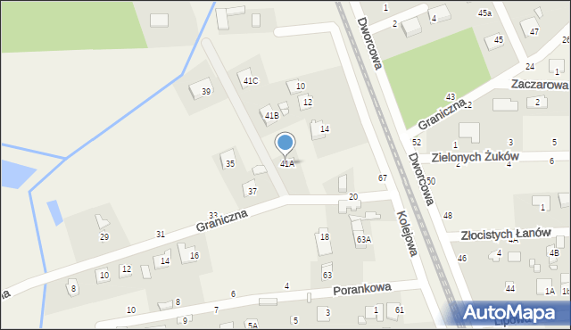 Ustanów, Graniczna, 41A, mapa Ustanów