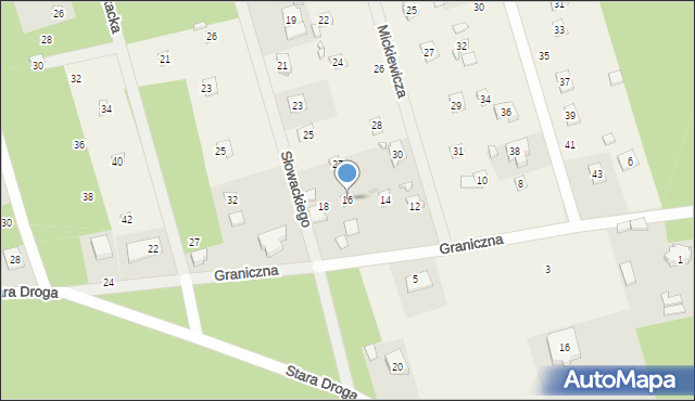 Ustronie, Graniczna, 16, mapa Ustronie