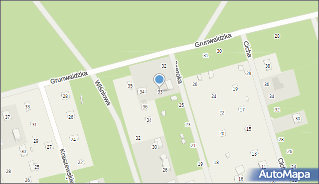 Ustronie, Grunwaldzka, 33, mapa Ustronie