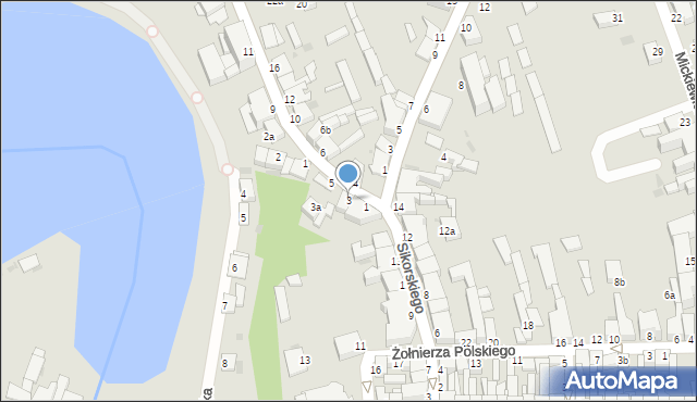 Wąbrzeźno, Grudziądzka, 3, mapa Wąbrzeźno