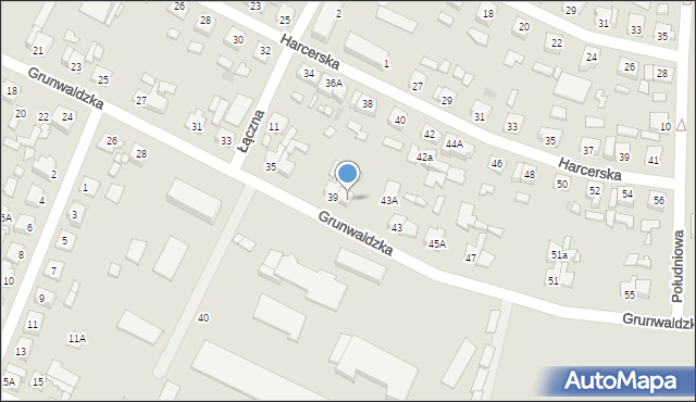 Wągrowiec, Grunwaldzka, 41, mapa Wągrowiec