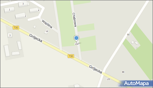 Warka, Grójecka, 114, mapa Warka