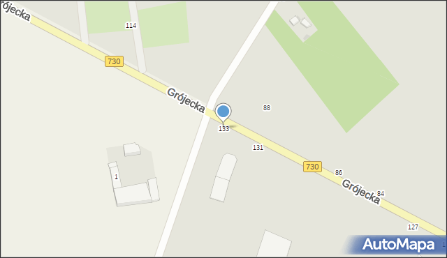 Warka, Grójecka, 133, mapa Warka