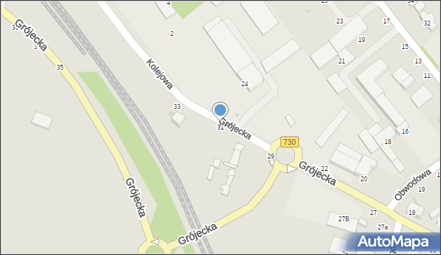 Warka, Grójecka, 31, mapa Warka