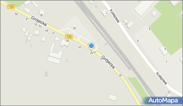 Warka, Grójecka, 41, mapa Warka