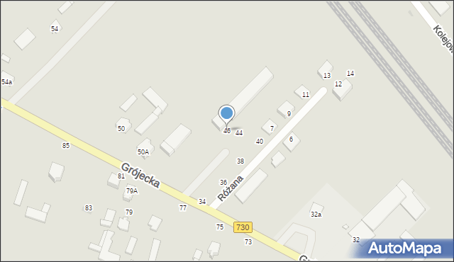 Warka, Grójecka, 46, mapa Warka