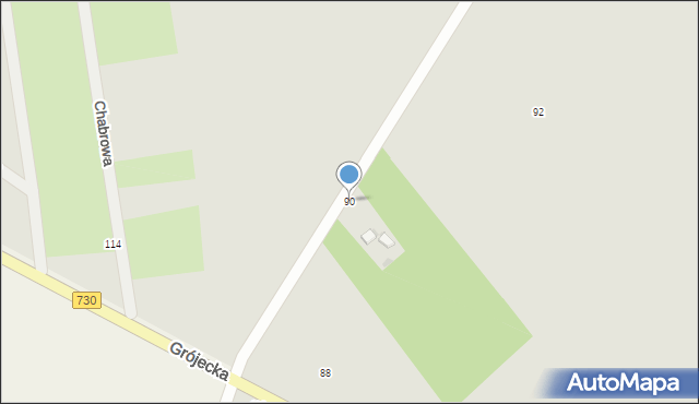 Warka, Grójecka, 90, mapa Warka