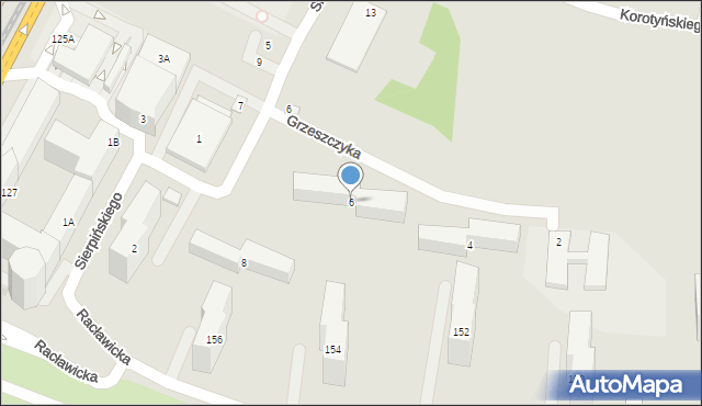 Warszawa, Grzeszczyka Szczepana, 6, mapa Warszawy