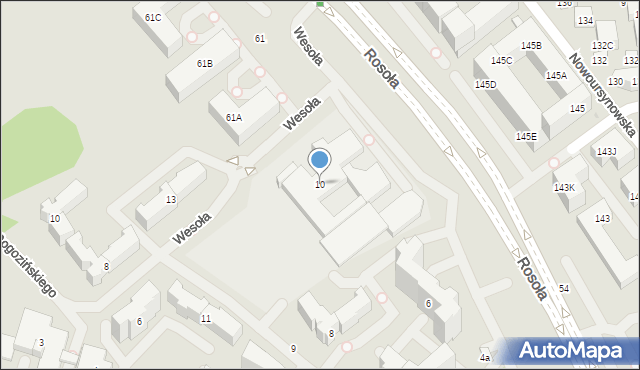 Warszawa, Grzegorzewskiej Marii, 10, mapa Warszawy