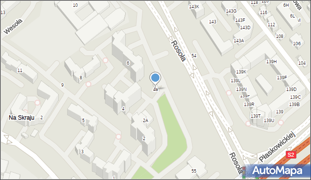 Warszawa, Grzegorzewskiej Marii, 4a, mapa Warszawy