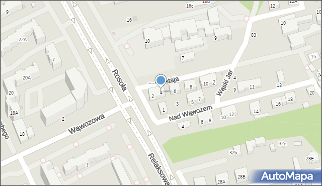 Warszawa, Gronostaja, 4, mapa Warszawy