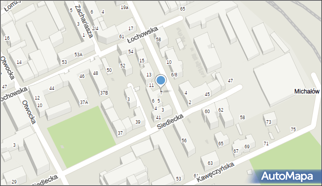 Warszawa, Grajewska, 7, mapa Warszawy