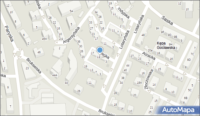 Warszawa, Grecka, 9, mapa Warszawy