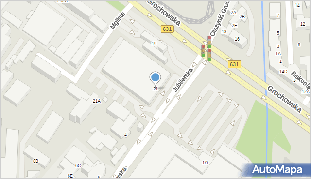 Warszawa, Grochowska, 21, mapa Warszawy