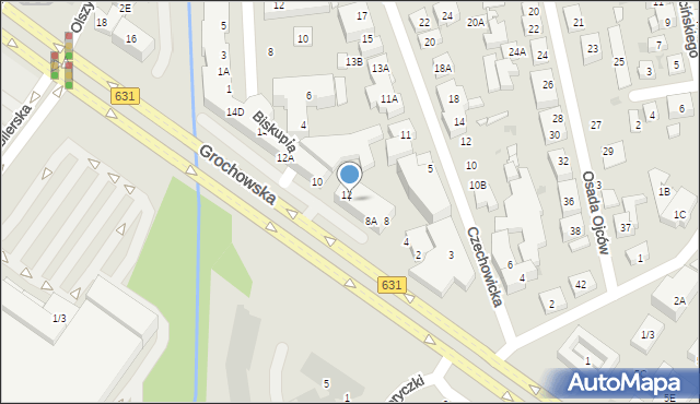 Warszawa, Grochowska, 8C, mapa Warszawy