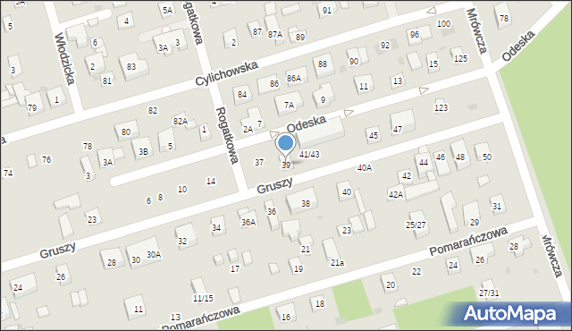 Warszawa, Gruszy, 39, mapa Warszawy