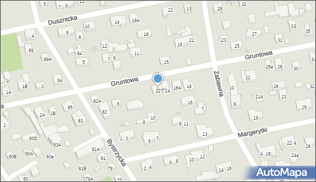 Warszawa, Gruntowa, 12, mapa Warszawy