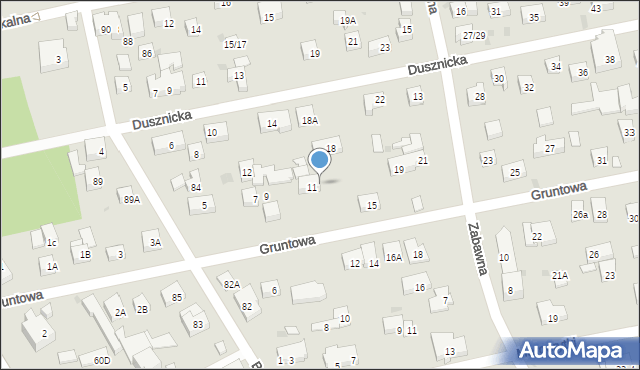 Warszawa, Gruntowa, 13, mapa Warszawy