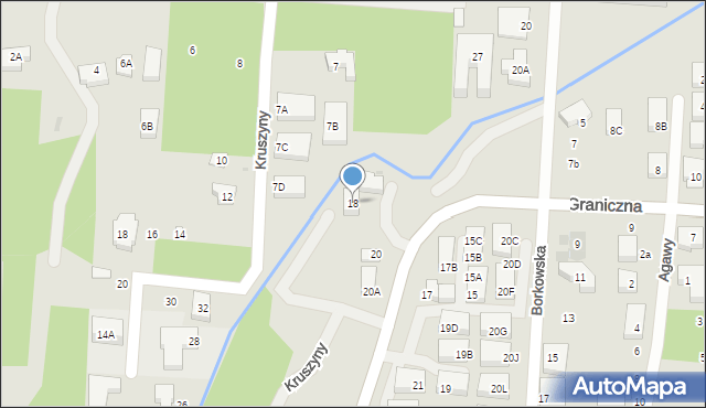 Warszawa, Graniczna, 18a, mapa Warszawy