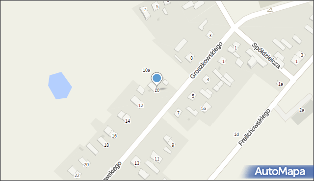 Warszewice, Groszkowskiego, ks. inf., 10, mapa Warszewice