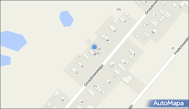 Warszewice, Groszkowskiego, ks. inf., 18, mapa Warszewice