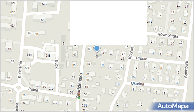 Wasilków, Grodzieńska, 66, mapa Wasilków