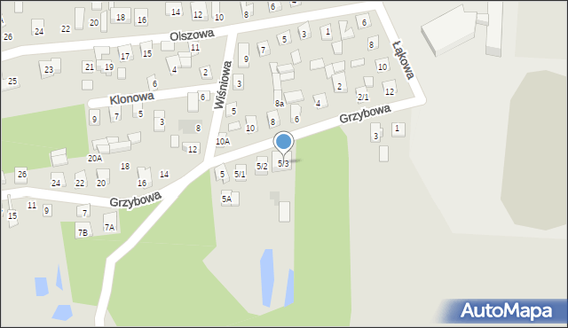 Wasilków, Grzybowa, 5/3, mapa Wasilków