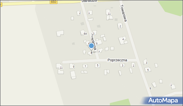 Węgorzewo, Graniczna, 8, mapa Węgorzewo