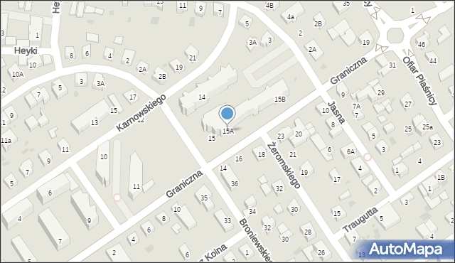 Wejherowo, Graniczna, 15A, mapa Wejherowo