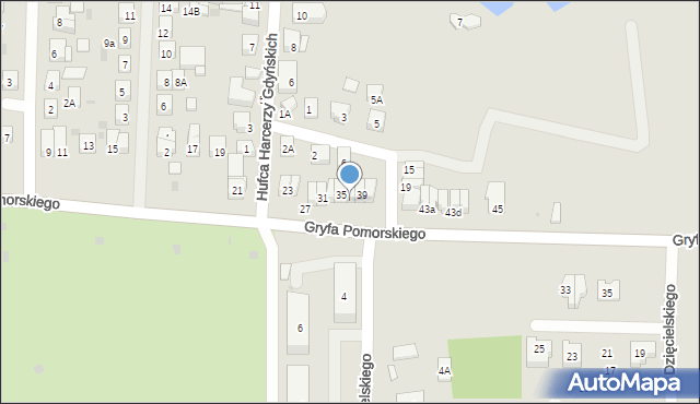 Wejherowo, Gryfa Pomorskiego, 37, mapa Wejherowo