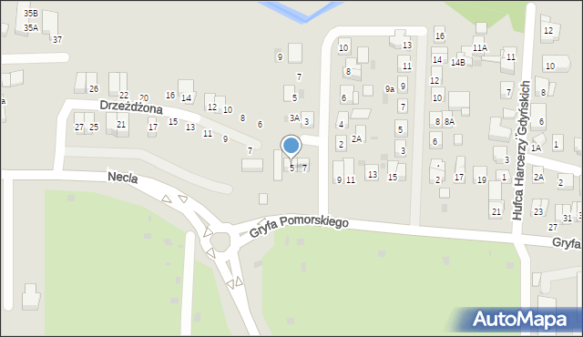 Wejherowo, Gryfa Pomorskiego, 5, mapa Wejherowo
