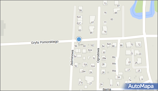 Wejherowo, Gryfa Pomorskiego, 58, mapa Wejherowo