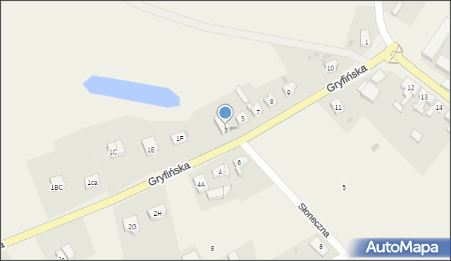 Wełtyń, Gryfińska, 3, mapa Wełtyń