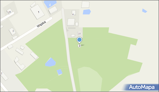 Wiązowna, Gródek, 9, mapa Wiązowna