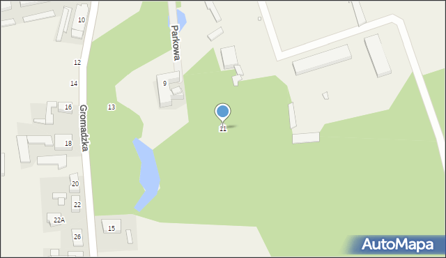 Więckowice, Gromadzka, 11, mapa Więckowice