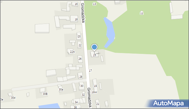 Więckowice, Gromadzka, 15, mapa Więckowice
