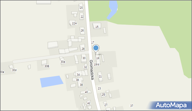 Więckowice, Gromadzka, 19/1, mapa Więckowice
