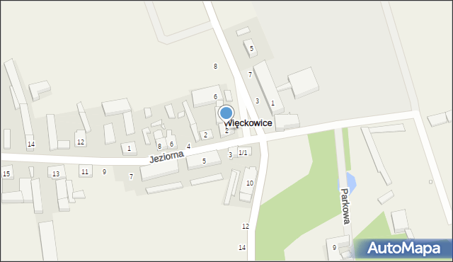 Więckowice, Gromadzka, 2, mapa Więckowice