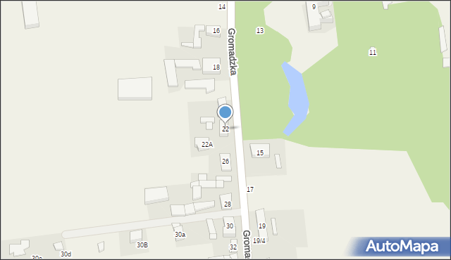 Więckowice, Gromadzka, 22, mapa Więckowice