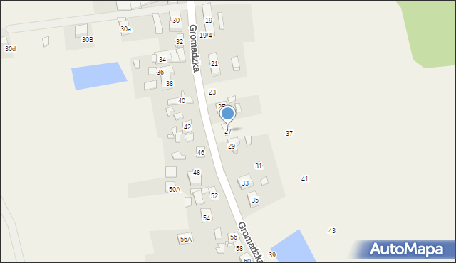 Więckowice, Gromadzka, 27, mapa Więckowice
