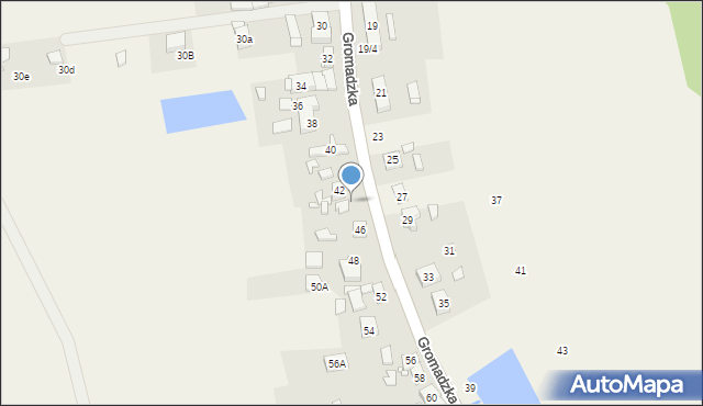 Więckowice, Gromadzka, 44, mapa Więckowice