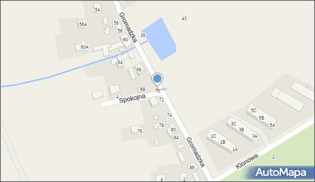 Więckowice, Gromadzka, 70, mapa Więckowice