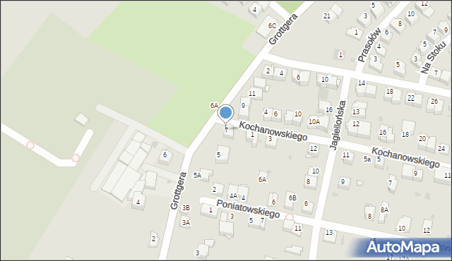 Wieliczka, Grottgera Artura, 7, mapa Wieliczka