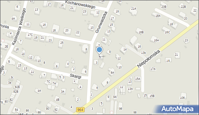 Wieliczka, Grunwaldzka, 5, mapa Wieliczka