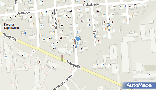 Wieluń, Grunwaldzka, 4, mapa Wieluń