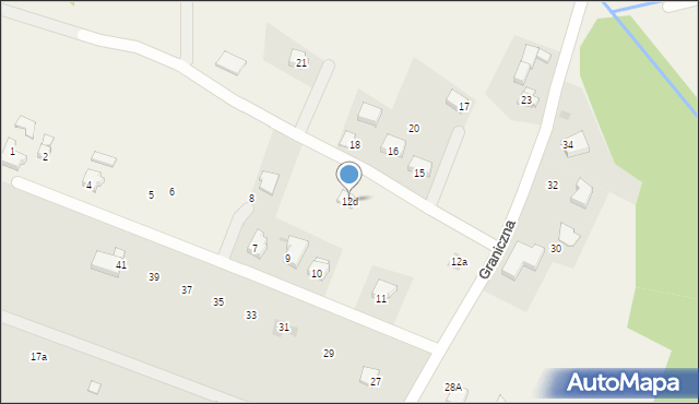 Wieprz, Graniczna, 12d, mapa Wieprz