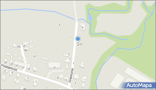 Wieruszów, Graniczna, 4, mapa Wieruszów