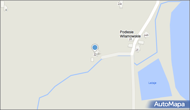 Wilamowice, Graniczna, 12, mapa Wilamowice