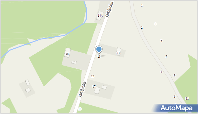 Wilcza Wólka, Grójecka, 13, mapa Wilcza Wólka