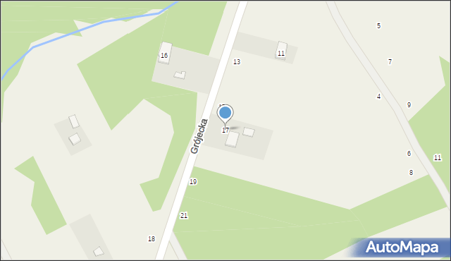 Wilcza Wólka, Grójecka, 17, mapa Wilcza Wólka